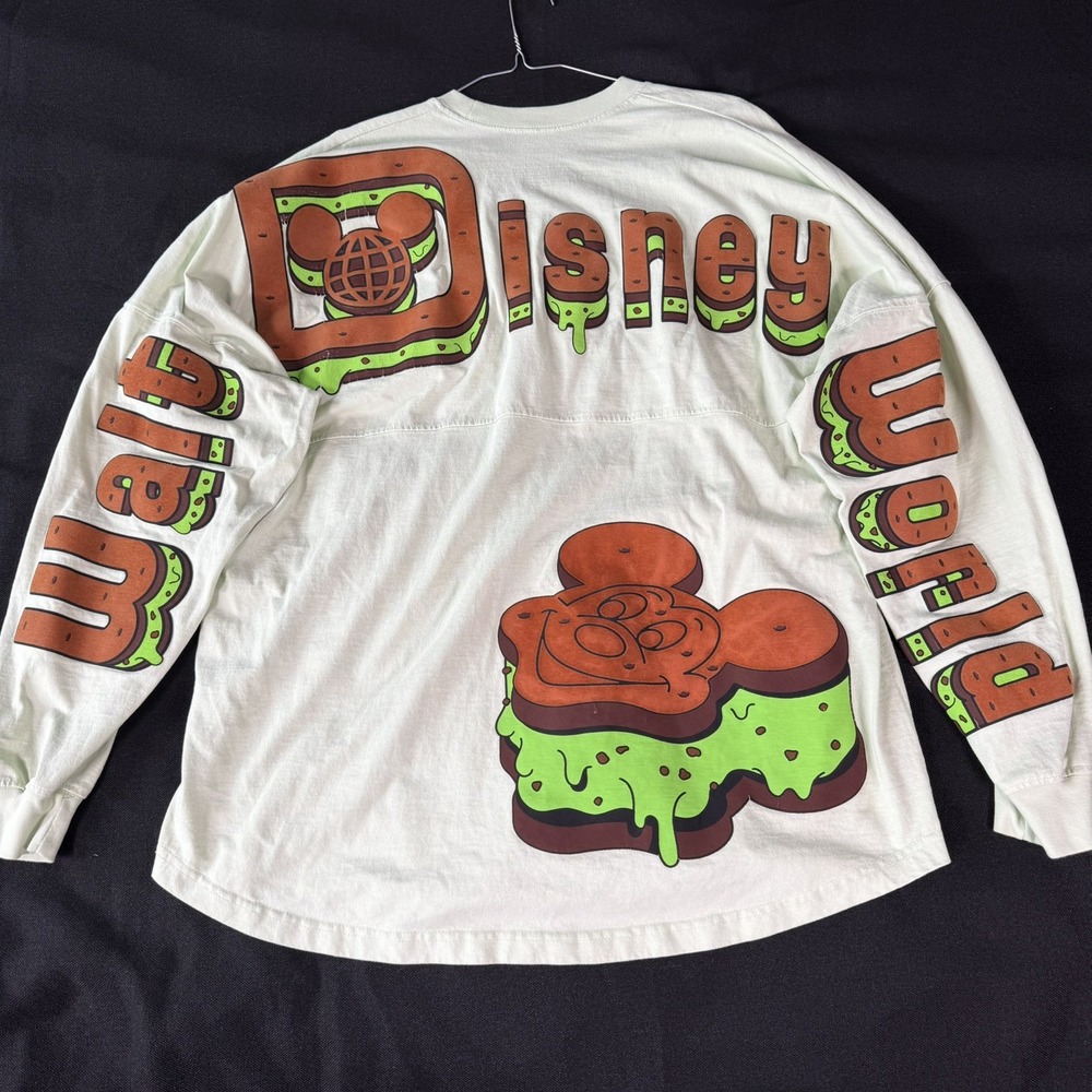 WDW Disney World Mickey Ice Cream Sandwich Mint Green Spirit Jersey Size XL - Picture 11 of 11
